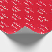 Kerstmis met liefde van de Kerstman Cadeaupapier (Hoek)