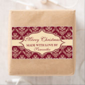 Kerstmis met liefdeslabels op maat etiket (Insitu)