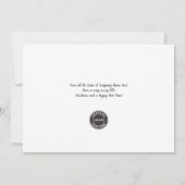 Kerstmis met Logo van bedrijf toevoegen Feestdagenkaart (Achterkant)