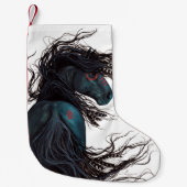 Kerstmis met Majestic Friesin Horse Bihrle Kleine Kerstsok (Voorkant)