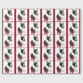 Kerstmis met Mantle Great Dane Cadeaupapier (Vlak)