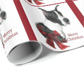 Kerstmis met Mantle Great Dane Cadeaupapier (Rol Hoek)