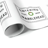 Kerstmis met Marblehead Cadeaupapier (Rol Hoek)