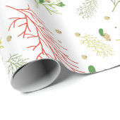 Kerstmis met maretak cadeaupapier (Rol Hoek)