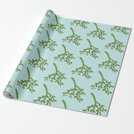 Kerstmis met maretak cadeaupapier