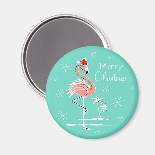 Kerstmis met Merry Kerstmagnet Magneet (Voorkant / Achterkant)