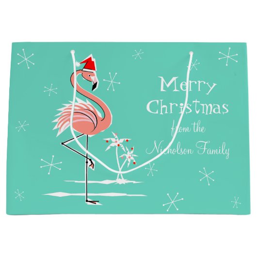 Kerstmis met Merry Kerstmis Large Cadeautasje (Voorkant)