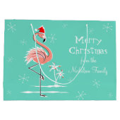 Kerstmis met Merry Kerstmis Large Cadeautasje (Achterkant)