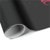 Kerstmis met Mexicaanse bloem in sneeuwval Cadeaupapier (Rol Hoek)