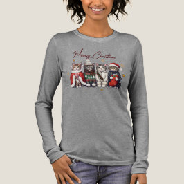 Kerstmis met Miauw - Cadeaupakket voor Kattenliefh Tri-Blend Shirt