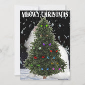 Kerstmis met Miauw Feestdagenkaart (Voorkant)