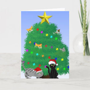 Kerstmis met Miauw Kaart