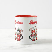 Kerstmis met miauw mok (Midden)