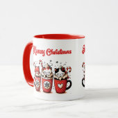 Kerstmis met miauw mok (Voorkant links)