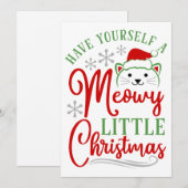 Kerstmis met Miauwtjes Feestdagenkaart (Voorkant / Achterkant)
