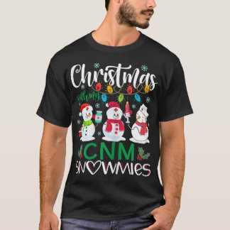Kerstmis met mijn CNM Snowmies Nurse Stetho T-shirt