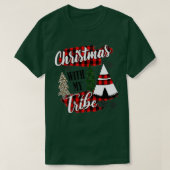 kerstmis met mijn drievoudige pyjama - gezinluipaa t-shirt (Design voorkant)