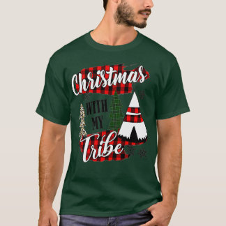 kerstmis met mijn drievoudige pyjama - gezinluipaa t-shirt