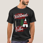 kerstmis met mijn drievoudige pyjama - gezinluipaa t-shirt (Voorkant)