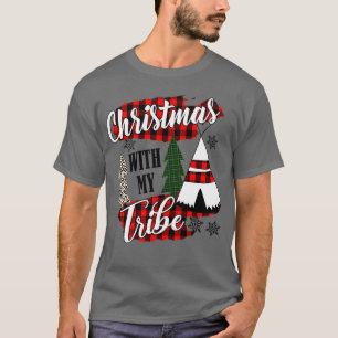 kerstmis met mijn drievoudige pyjama - gezinluipaa t-shirt