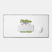 Kerstmis Met Mijn Dwergen Dwerg Ontwerp Bureaumat (Keyboard & Muis)