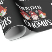 Kerstmis met mijn Gnomen Buffalo Red Pset Gnome Cadeaupapier (Rol Hoek)
