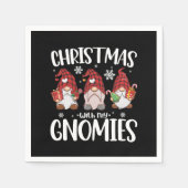 Kerstmis met mijn Gnomen Buffalo Red Pset Gnome Servet (Voorkant)