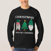 Kerstmis met mijn Gnomen Funny Gnome Pun Xmas Gno T-shirt (Voorkant)