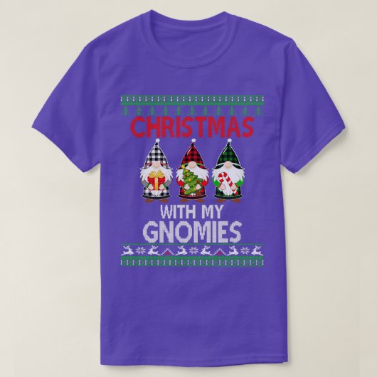 Kerstmis met mijn gnomen. t-shirt (Design voorkant)