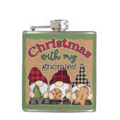 Kerstmis met mijn Gnomies Adult Stocking Stuffer Heupfles (Voorkant)