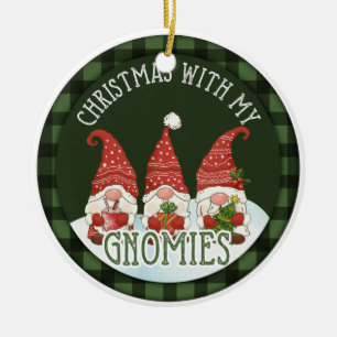 Kerstmis met mijn Gnomies Keramisch Ornament