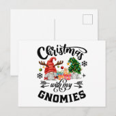 Kerstmis met mijn Gnomies-kerst Briefkaart (Voorkant / Achterkant)