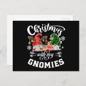 Kerstmis met mijn Gnomies-kerst Briefkaart (Voorkant / Achterkant)
