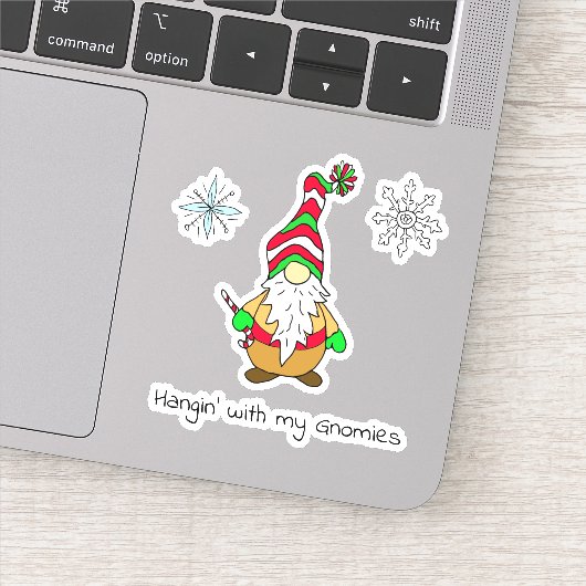 Kerstmis met mijn Gnomies Sticker (Detail)