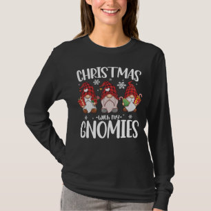 Kerstmis met mijn kabouters Buffalo rood geruit ka T-shirt