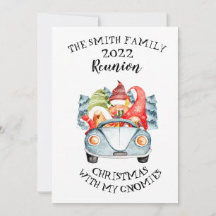 Kerstmis met mijn kabouters Familie Kerst Reünie Kaart