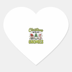 Kerstmis Met Mijn Kabouters Kabouter Ontwerp Hart Sticker