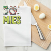 Kerstmis Met Mijn Kabouters Kabouter Ontwerp Theedoek (Quarter Fold)
