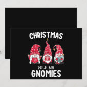 Kerstmis met mijn kabouters vakantie kabouter kaart (Voorkant / Achterkant)