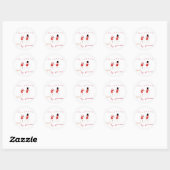 Kerstmis Met Mijn Sneeuwman | Leuke Kerststicker Ronde Sticker (Vel)