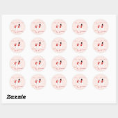 Kerstmis Met Mijn Sneeuwman | Leuke Kerststicker Ronde Sticker (Vel)