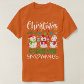 Kerstmis met mijn verzorger Snowmies Stetho T-shirt (Design voorkant)