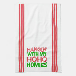 Kerstmis met mijn vrienden Rood en Groen Theedoek