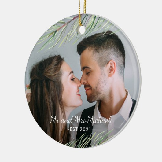 Kerstmis met Mijnheer en Mevrouw inclusief jaar en Keramisch Ornament (Links)