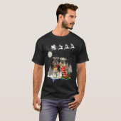 Kerstmis met Miniatuur Schnauzer T-shirt (Voorkant volledig)