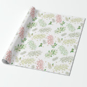 Kerstmis met Mistletoe Cadeaupapier (Uitgerold)