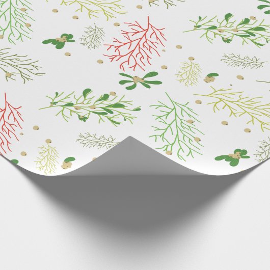 Kerstmis met Mistletoe Cadeaupapier (Hoek)
