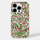 Kerstmis met Mistletoe en Hollyberries Case-Mate iPhone Case (Achterkant)