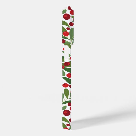 Kerstmis met Mistletoe en Hollyberries Case-Mate iPhone Case (Achterkant / Rechts)