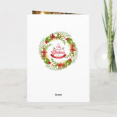 Kerstmis met Mistletoe Feestdagen Kaart (Achterkant)